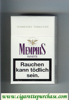 Memphis White Tennessee Tobaccos cigarettes hard box