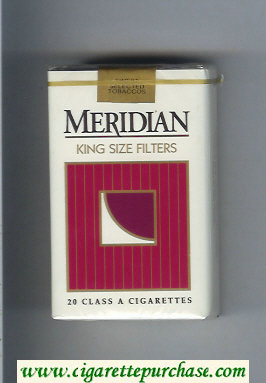 Meridian King Size Filters cigarettes soft box