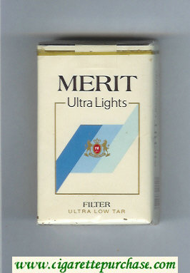 Merit Ultra Lights Filter cigarettes soft box