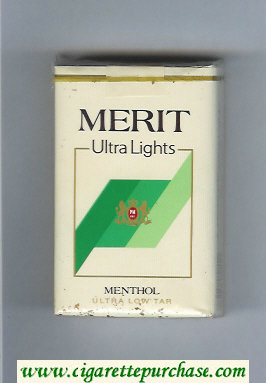 Merit Ultra Lights Menthol cigarettes soft box
