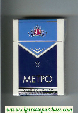 Metro T American Blend cigarettes hard box