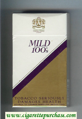 Mild 100s cigarettes hard box