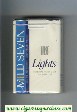 Mild Seven Lights Distinctively Smooth cigarettes soft box