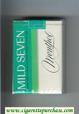 Mild Seven Menthol soft box cigarettes
