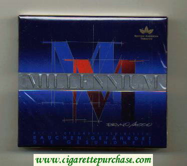 Millenium Edittion 24s wide flat hard box cigarettes