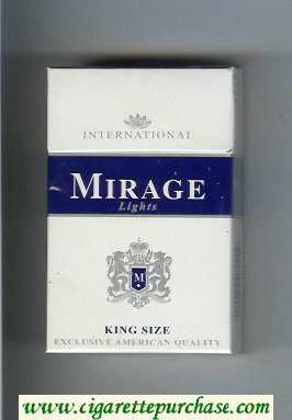 Mirage Lights International cigarettes hard box