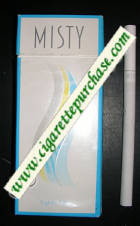 Misty Lights 120s cigarettes hard box