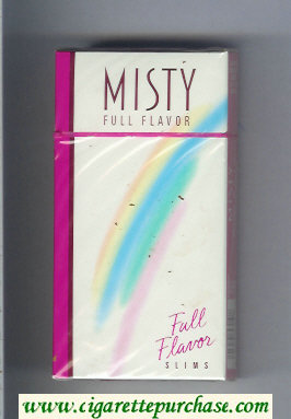 Misty Full Flavor 100s cigarettes hard box