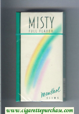 Misty Full Flavor Menthol 100s cigarettes hard box