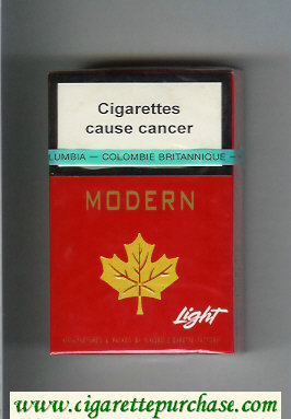 Modern Light cigarettes hard box
