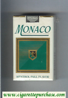 Monaco Menthol Full Flavor Cigarettes soft box