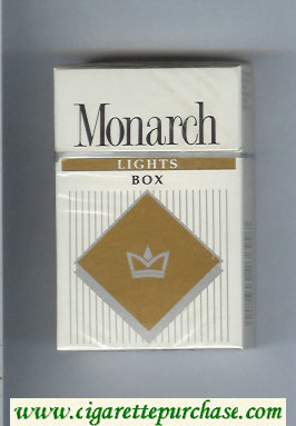 Monarch Lights cigarettes hard box