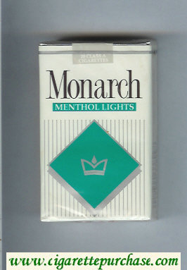 Monarch Menthol Lights cigarettes soft box