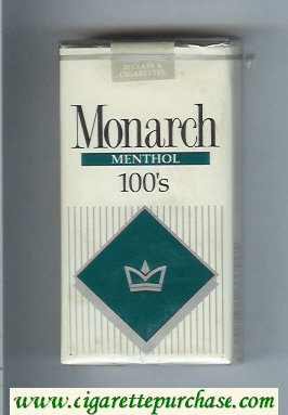Monarch Menthol 100s cigarettes soft box