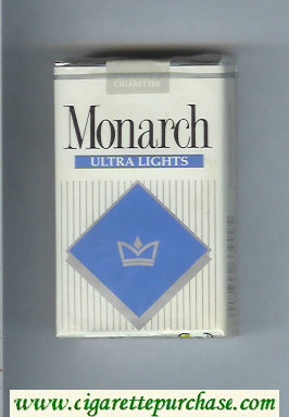 Monarch Ultra Lights cigarettes soft box
