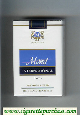 Mond International Premium Blend Lights American Taste cigarettes soft box