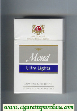 Mond Ultra Lights Special Filter Fine American Blend cigarettes hard box