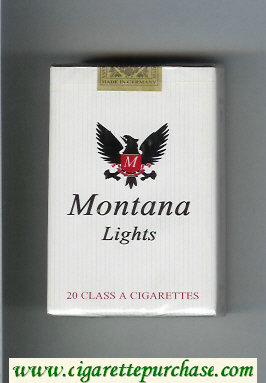 Montana Lights white Cigarettes soft box