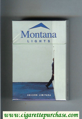 Montana cigarettes Lights Edicion Limitada hard box