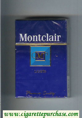 Montclair M Lights Cigarettes hard box