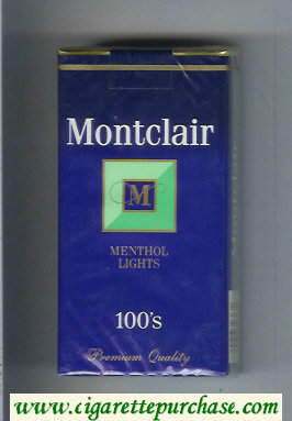 Montclair M Menthol Lights 100s Cigarettes soft box