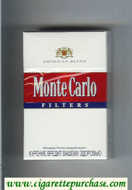 Monte Carlo American Blend Filters Cigarettes hard box