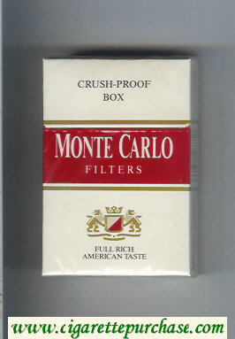 Monte Carlo Filters Full Rich American Taste cigarettes hard box