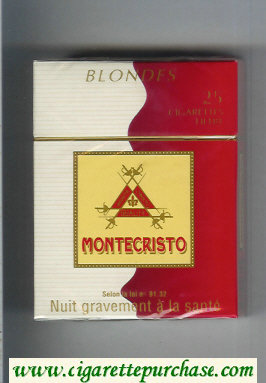 Montecristo Blondes 25 cigarettes hard box