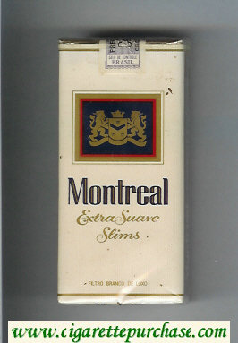 Montreal Extra Suave Slims 100s cigarettes soft box