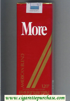 More American Blend 120s cigarettes soft box
