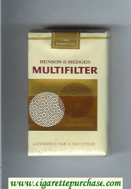 Multifilter Benson and Hedges cigarettes soft box