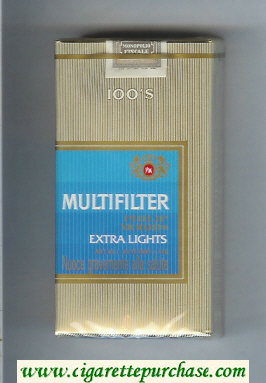 Multifilter Philip Morris Extra Lights 100s cigarettes soft box