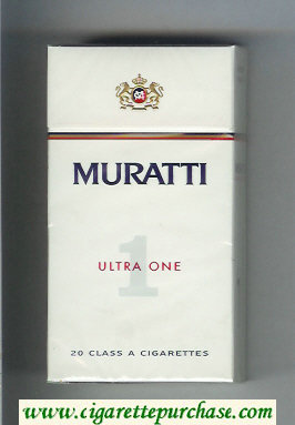 Muratti 1 Ultra One 100s cigarettes hard box