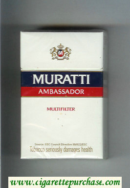 Muratti Ambassador Multifilter cigarettes hard box