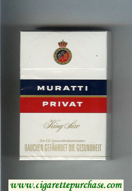 Muratti Privat cigarettes hard box
