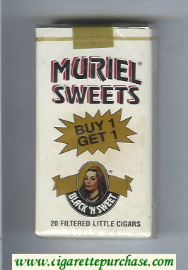 Muriel Sweets Little Cigars Black'n Sweet 100s cigarettes soft box