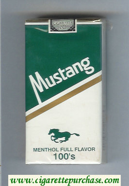 Mustang Menthol Full Flavor 100s cigarettes soft box