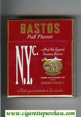 N.Y.C. Bastos Full Flavor 25 cigarettes hard box