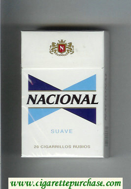 Nacional Suave cigarettes hard box