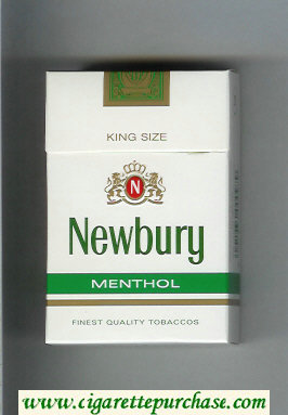 Newbury Menthol cigarettes hard box