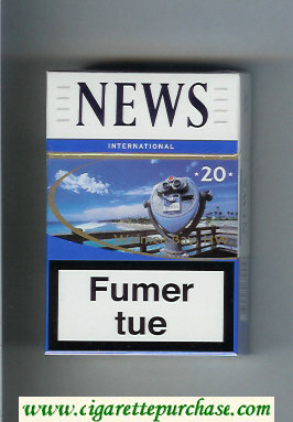 News International Waimea Bay, HW white and blue cigarettes hard box