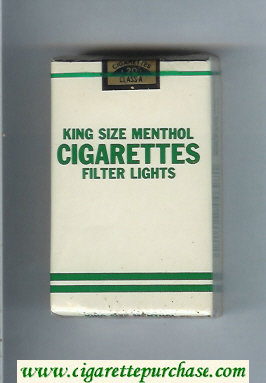 Cigarettes King Size Menthol Filter Lights cigarettes soft box