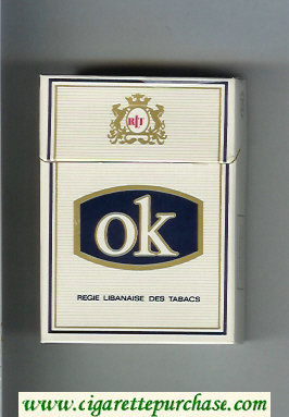 OK cigarettes hard box