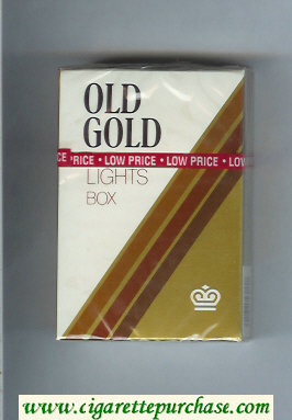 Old Gold Lights Box cigarettes hard box