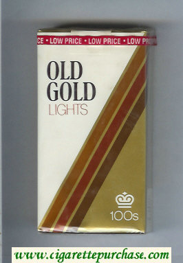 Old Gold Lights 100s cigarettes soft box