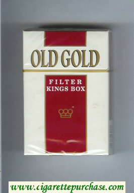 Old Gold Filter Kings Box cigarettes hard box