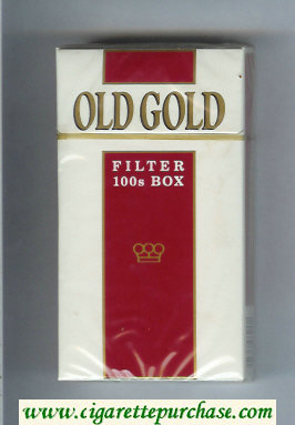 Old Gold Filter 100s Box cigarettes hard box