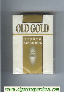 Old Gold Lights Kings Box cigarettes hard box