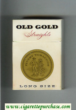 Old Gold Straights Long Size cigarettes hard box