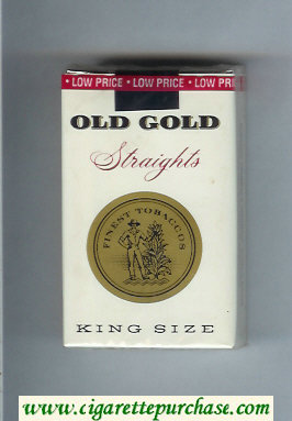 Old Gold Straights King Size cigarettes soft box